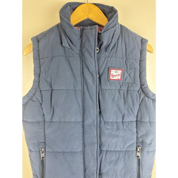 Superdry Blue Padded Gilet Women’s Size S Full Zip Casual Outdoor Vest - Picture 2 of 13